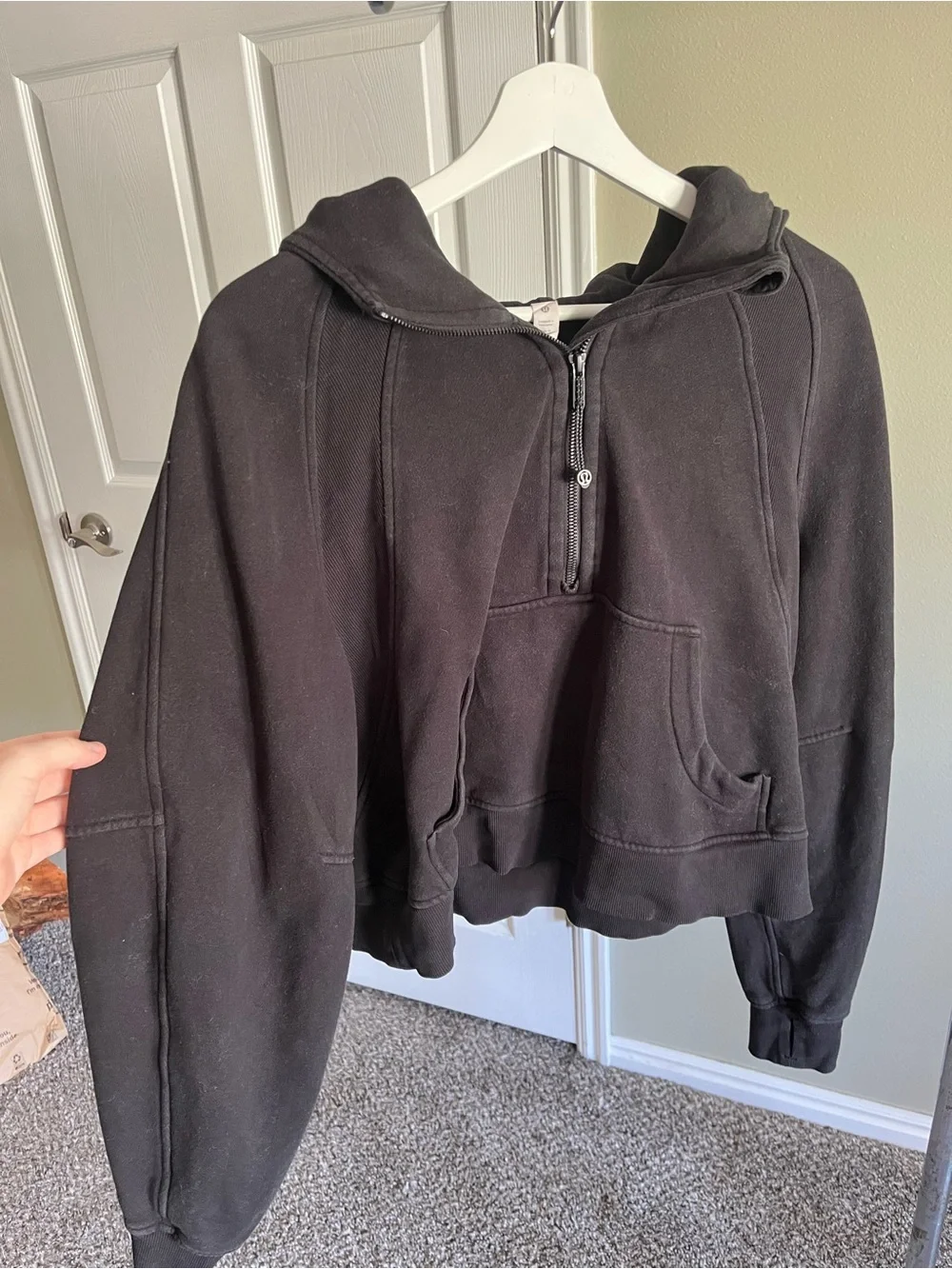 lululemon athletica Black Half-Zip Hoodie